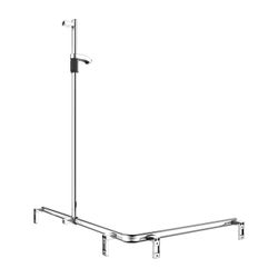 Keuco Axess Duschhandlauf mit Brausestange rechts, 850/1150/1301mm, mit 4x Befestigu... KEUCO-35015010201 4017214902699 (Abb. 1)
