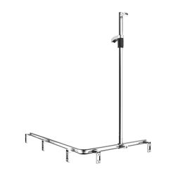 Keuco Axess Duschhandlauf mit Brausestange links, 850/1150/1301mm, mit 4x Befestigun... KEUCO-35015010202 4017214902705 (Abb. 1)