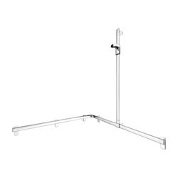 Keuco Axess Duschhandlauf mit Brausestange rechts, 1150x1150x1301mm, mit 4x Befestig... KEUCO-35015010401 4017214902736 (Abb. 1)