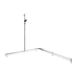Keuco Axess Duschhandlauf mit Brausestange links, 1150x1150x1301mm, mit 4x Befestigu... KEUCO-35015010402 4017214902743 (Abb. 1)