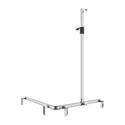 Keuco Axess Duschhandlauf mit Brausestange links, 850x850x1301mm, mit 4x Befestigung... KEUCO-35015170102 4017214902965 (Abb. 1)