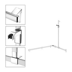 Keuco Axess Duschhandlauf mit Brausestange rechts, 1150x850x1301mm, mit 4x Befestigu... KEUCO-35015170301 4017214902996 (Abb. 1)