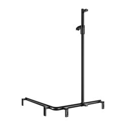 Keuco Axess Duschhandlauf mit Brausestange links, 850x850x1301mm, mit 4x Befestigung... KEUCO-35015370102 4017214903047 (Abb. 1)