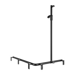Keuco Axess Duschhandlauf mit Brausestange links, 850/1150/1301mm, mit 4x Befestigun... KEUCO-35015370202 4017214903061 (Abb. 1)