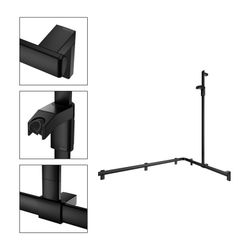 Keuco Axess Duschhandlauf mit Brausestange rechts, 1150x850x1301mm, mit 4x Befestigu... KEUCO-35015370301 4017214903078 (Abb. 1)