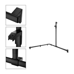 Keuco Axess Duschhandlauf mit Brausestange rechts, 1150x1150x1301mm, mit 4x Befestig... KEUCO-35015370401 4017214903092 (Abb. 1)