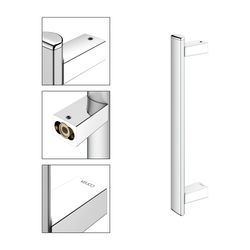 Keuco Axess Haltegriff 400mm, senkrechte Montage, mit Befestigungsset 1, Silber elox... KEUCO-35016170400 4017214967100 (Abb. 1)