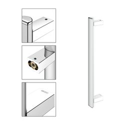 Keuco Axess Haltegriff 500mm, senkrechte Montage, mit Befestigungsset 1, Silber elox... KEUCO-35016170500 4017214967117 (Abb. 1)