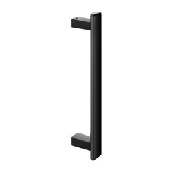 Keuco Axess Haltegriff 400mm, senkrechte Montage, mit Befestigungsset 1, Schwarz mat... KEUCO-35016370400 4017214967131 (Abb. 1)