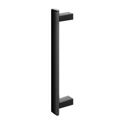 Keuco Axess Haltegriff 400mm, senkrechte Montage, mit Befestigungsset 1, Schwarz mat... KEUCO-35016370400 4017214967131 (Abb. 1)