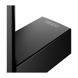 Keuco Axess Haltegriff 600mm, senkrechte Montage, mit Befestigungsset 1, Schwarz mat... KEUCO-35016370600 4017214967155 (Abb. 1)