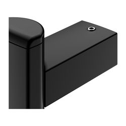 Keuco Axess Haltegriff 600mm, senkrechte Montage, mit Befestigungsset 1, Schwarz mat... KEUCO-35016370600 4017214967155 (Abb. 1)