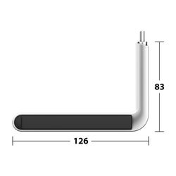 Keuco Axess Toilettenpapierhalter für Stützklappgriff 35003, starr, offene Form, mit... KEUCO-35062010037 4017214932238 (Abb. 1)
