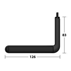Keuco Axess Toilettenpapierhalter für Stützklappgriff 35003, starr, offene Form, mit... KEUCO-35062370037 4017214932245 (Abb. 1)
