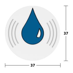 Keuco Axess Funk-WC-Spülauslösung für Stützklappgriff 35003, Batteriebetrieb, Weiß, ... KEUCO-35090000151 4017214904297 (Abb. 1)