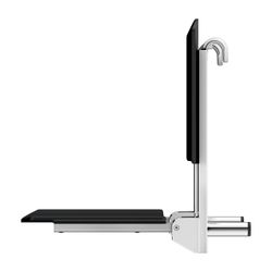 Keuco Care Klappsitz zum Einhängen, 110kg, Kunststoff, Verchromt/Schwarz, 3518101003... KEUCO-35181010037 4017214964970 (Abb. 1)