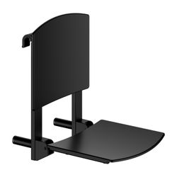 Keuco Care Duschklappsitz zum Einhängen, 110kg Belastbarkeit, Kunststoff, Schwarz-ma... KEUCO-35181370037 4017214965014 (Abb. 1)