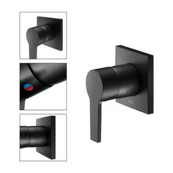 Keuco Edition 11 Einhebelmischer Unterputz mit Temperaturbegrenzung, G 1/2", Schwarz... KEUCO-51151370002 4017214941643 (Abb. 1)