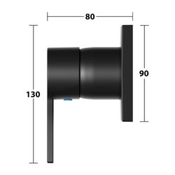 Keuco Edition 11 Einhebelmischer Unterputz mit Temperaturbegrenzung, G 1/2", Schwarz... KEUCO-51151370002 4017214941643 (Abb. 1)