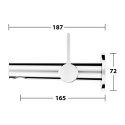 Keuco Edition 400 Einhebel-Waschtischmischer Unterputz Wandmontage, 1-Loch, Ausladun... KEUCO-51516010101 4017214504633 (Abb. 1)