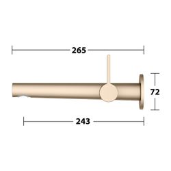 Keuco Edition 400 Einhebel-Waschtischmischer Unterputz Wandmontage, Ausladung 243mm,... KEUCO-51516032101 4017214939589 (Abb. 1)