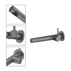 Keuco Edition 400 Einhebel-Waschtischmischer Unterputz Wandmontage, Ausladung 243mm,... KEUCO-51516132101 4017214939640 (Abb. 1)