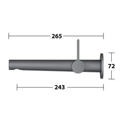 Keuco Edition 400 Einhebel-Waschtischmischer Unterputz Wandmontage, Ausladung 243mm,... KEUCO-51516132101 4017214939640 (Abb. 1)