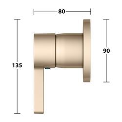 Keuco Edition 400 Einhebelmischer Unterputz, mit Temperaturbegrenzung, Bronze gebürs... KEUCO-51551030001 4017214940332 (Abb. 1)