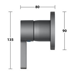 Keuco Edition 400 Einhebelmischer Unterputz, mit Temperaturbegrenzung, Schwarzchrom ... KEUCO-51551130001 4017214940394 (Abb. 1)