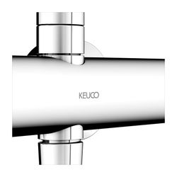 Keuco Plan Blue Thermostat-Brausemischer Aufputz, mit Kopfbrause, G 1/2", Verchromt,... KEUCO-53926012321 4017214926541 (Abb. 1)