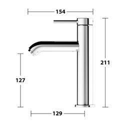Keuco Ixmo Soft Einhebel-Waschtischmischer 130, Ausladung 129mm, ohne Zugstangen-Abl... KEUCO-59501012101 4017214938773 (Abb. 1)