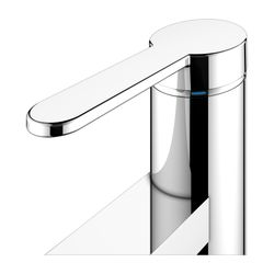 Keuco Ixmo Flat Einhebel-Waschtischmischer 130, Ausladung 124mm, mit Zugstangen-Abla... KEUCO-59501013001 4017214938797 (Abb. 1)