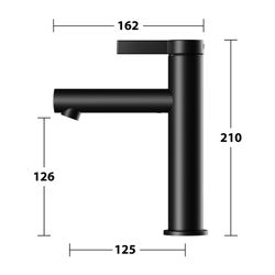 Keuco Ixmo Pure Einhebel-Waschtischmischer 130, Ausladung 125mm, ohne Zugstangen-Abl... KEUCO-59501371101 4017214938834 (Abb. 1)