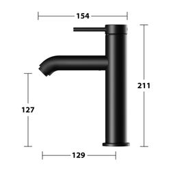 Keuco Ixmo Soft Einhebel-Waschtischmischer 130, Ausladung 129mm, ohne Zugstangen-Abl... KEUCO-59501372101 4017214938865 (Abb. 1)