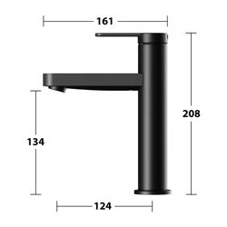 Keuco Ixmo Flat Einhebel-Waschtischmischer 130, Ausladung 124mm, ohne Zugstangen-Abl... KEUCO-59501373101 4017214938896 (Abb. 1)