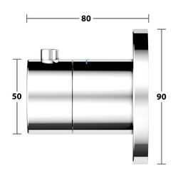 KEUCO THM IXMO 59553, rund, verchromt... KEUCO-59553010001 4017214506217 (Abb. 1)