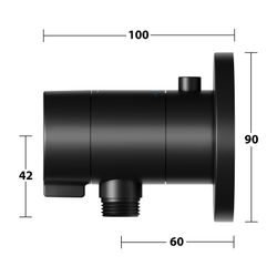 Keuco Ixmo Thermostat-Brausearmatur UP mit Schlauchanschl., Rosette rund, Sperre 38 ... KEUCO-59554370001 4017214897285 (Abb. 1)