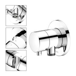 KEUCO 2-Wege Umstellventil IXMO Comfort 59556, Schlauchanschl./Brauseh., rund, verch... KEUCO-59556011201 4017214564613 (Abb. 1)