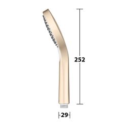 Keuco Ixmo Handbrause, G 1/2", 3 Strahlarten, max. Durchfluss 12l/min, Bronze gebürs... KEUCO-59580030300 4017214965489 (Abb. 1)