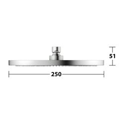 KEUCO Kopfbrause 59886 rd. 250mm Edst.-fin.... KEUCO-59886070201 4017214912421 (Abb. 1)