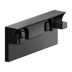 Keuco Klebe-Set 8 für 12862, 12873, mit Wandanbindung, Schwarz matt, 04994370800... KEUCO-04994370800 4017214918485 (Abb. 1)
