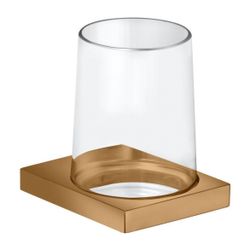 KEUCO Glashalter Edition 11 11150, komplett m. Echtkristall-Glas, Bronze gebürstet... KEUCO-11150039000 4017214572083 (Abb. 1)