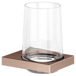 Keuco Edition 11 Glashalter, Echtkristall-Glas, mit Befestigungsset, Rotgold gebürst... KEUCO-11150299000 4017214057818 (Abb. 1)