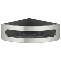 Keuco Elegance Eckduschablage Kunststoff-Einsatz, Edelstahl-finish/Anthrazit, 116570... KEUCO-11657060001 4017214237708 (Abb. 1)