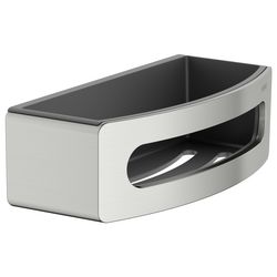 Keuco Elegance Duschablage, Kunststoff-Einsatz, Edelstahl-finish/Anthrazit, 11658060... KEUCO-11658060001 4017214237715 (Abb. 1)