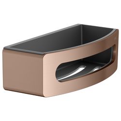 Keuco Elegance Duschablage/Schwammkorb Kunststoff-Einsatz, Rotgold gebürstet/Anthraz... KEUCO-11658290001 4017214059096 (Abb. 1)