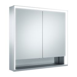 Keuco Royal Lumos Spiegelschrank Wandvorbau 2-türig kurze Tür, 800x735x130mm, Silber... KEUCO-14322171301 4017214958863 (Abb. 1)