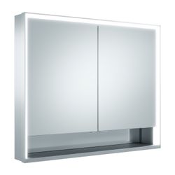 Keuco Royal Lumos Spiegelschrank Wandvorbau 2-türig kurze Tür, 900x735x130mm, Silber... KEUCO-14323171301 4017214959129 (Abb. 1)