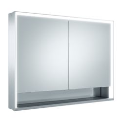 Keuco Royal Lumos Spiegelschrank Wandvorbau 2-türig kurze Tür, mit Spiegelheizung, 1... KEUCO-14324171304 4017214959402 (Abb. 1)