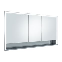 Keuco Royal Lumos Spiegelschrank Wandeinbau 3-türig kurze Tür 1400x735x130mm, Silber... KEUCO-14336171301 4017214962242 (Abb. 1)